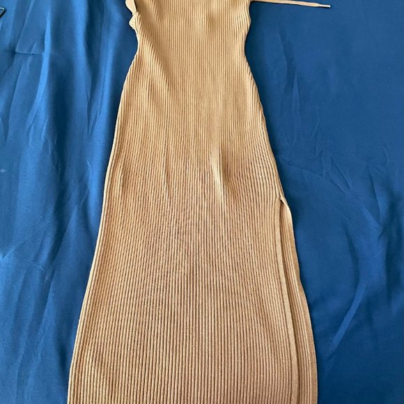 Abercrombie Womens Laced Up Midi Dress in Brown - Picture 6 of 6